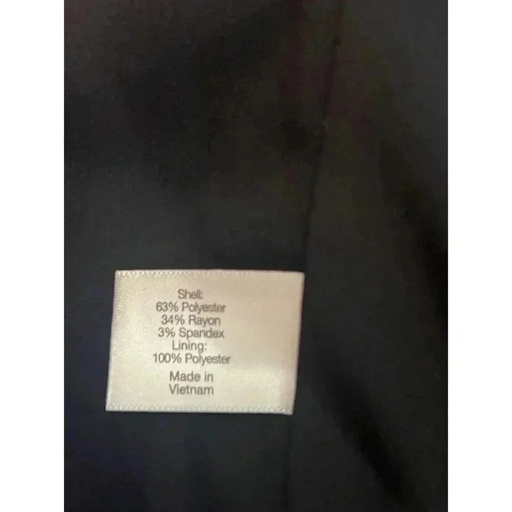 Lane Bryant One Button Tailored Stretch Blazer Black Lace Trim Size 18 NWT - Picture 6 of 8